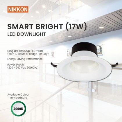 PHILIPS SMART BRIGHT LED DOWNLIGHT 8W - 17W (4000K COOLWHITE/5000K DAY LIGHT)